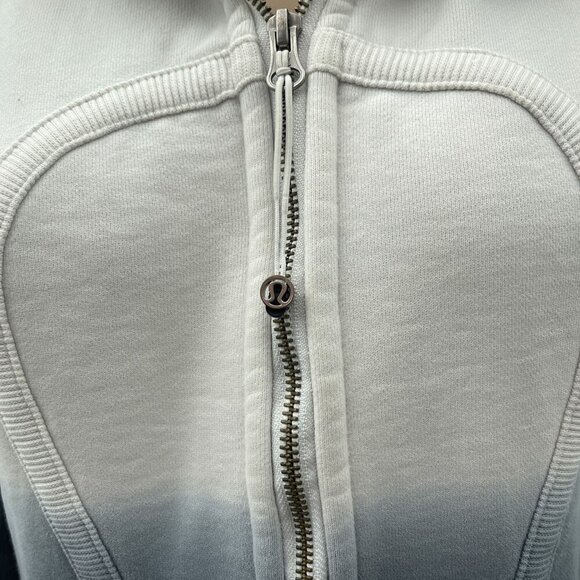 Lululemon Special Edition Scuba Hoodie Logo Jacket Full Zip Dip Dye Ombre Women - Picture 7 of 15
